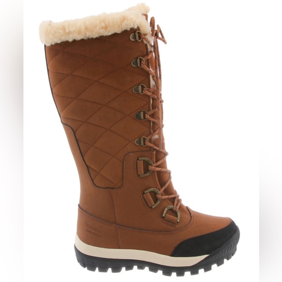 BearPaw Tan Quilted Winter Boots - Picture 2 of 4